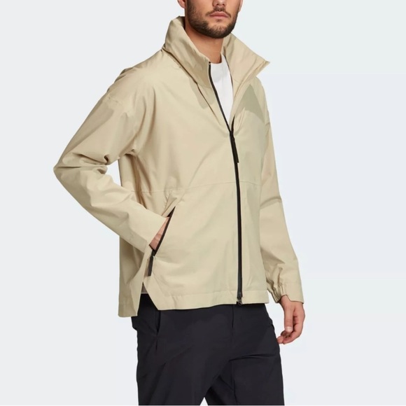 Adidas Traveer RAIN.RDY Rain Jacket / Savanna FI0570 Men's Size Large - Picture 16 of 16